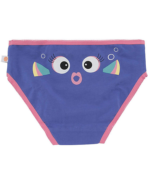 Zoocchini Girls Pants, Coral Caribe - Pacco da 3, 100% cotone bio Briefs