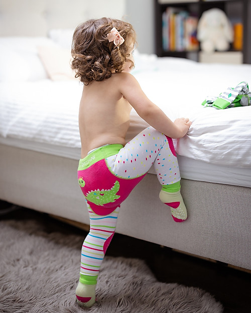 Zoocchini Grip+Easy Anti-slip Leggings & Socks Set - Dai the Dinosaur Leggings