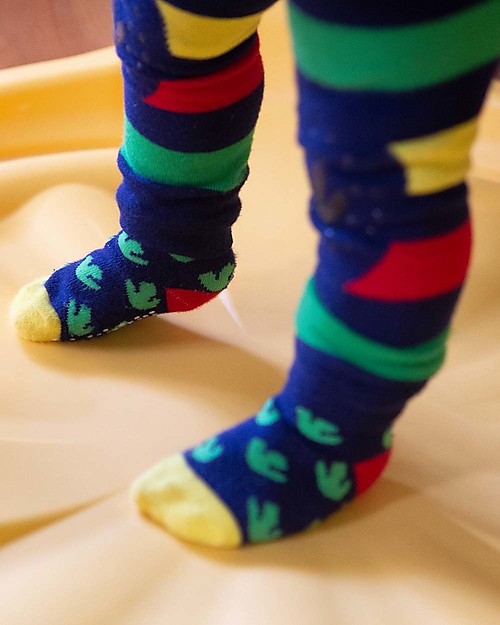 Zoocchini Grip+Easy Anti-slip Leggings & Socks Set - Devin the Dinosaur Leggings