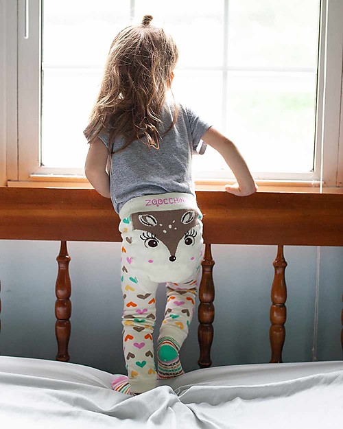 Zoocchini Grip+Easy Anti-slip Leggings & Socks Set - Fiona the Fawn Leggings