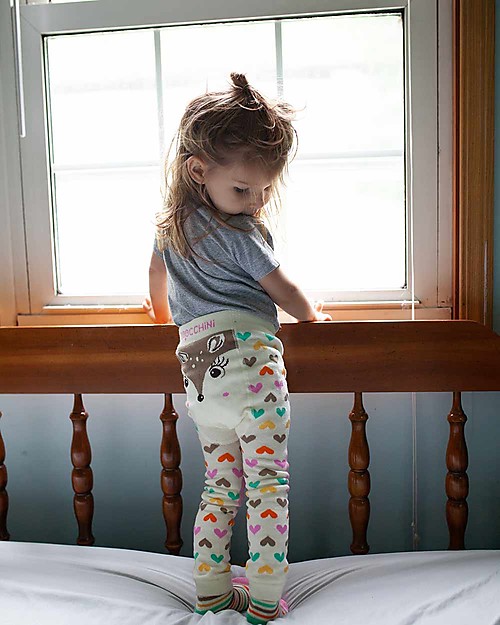 Zoocchini Grip+Easy Anti-slip Leggings & Socks Set - Fiona the Fawn Leggings