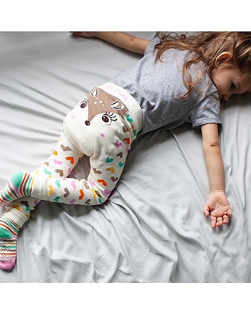 Zoocchini Grip+Easy Anti-slip Leggings & Socks Set - Fiona the Fawn Leggings