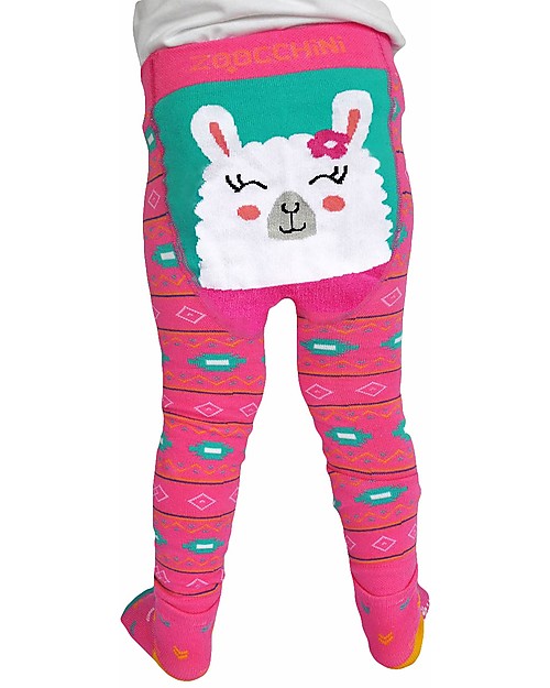 Zoocchini Grip+Easy Anti-slip Leggings & Socks Set - Larney the Llama Leggings