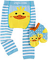 Zoocchini Grip+Easy Anti-slip Leggings & Socks Set - Puddles the Duck Leggings