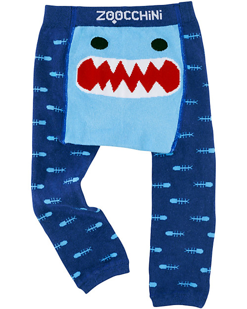 Zoocchini Grip+Easy Anti-slip Leggings & Socks Set - Sherman the Shark Leggings