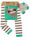 Zoocchini Grip+Easy Anti-slip Leggings & Socks Set - Silas the Sloth Leggings