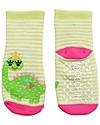 Zoocchini Grip+Easy Antislip Socks 3 Pack - Dai the Dinosaur - 0-24 months Antislip Socks