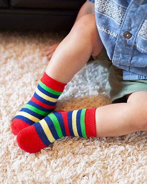 Zoocchini Grip+Easy Antislip Socks 3 Pack - Devin the Dinosaur Antislip Socks