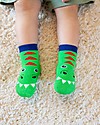 Zoocchini Grip+Easy Antislip Socks 3 Pack - Devin the Dinosaur Antislip Socks