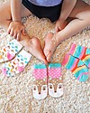 Zoocchini Grip+Easy Antislip Socks 3 Pack - Fiona the Fawn Antislip Socks