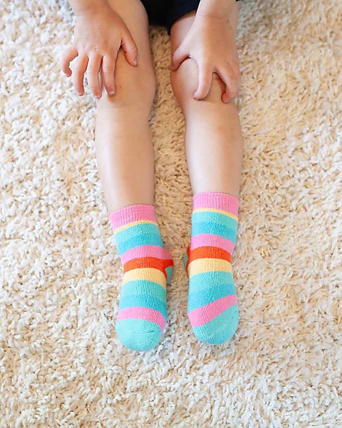 Zoocchini Grip+Easy Antislip Socks 3 Pack - Fiona the Fawn Antislip Socks