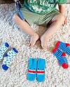 Zoocchini Grip+Easy Antislip Socks 3 Pack - Sherman the Shark Antislip Socks