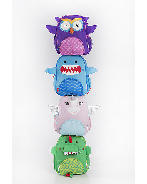 Zoocchini Kids Backpack Pals, Sherman the Shark - 33 x 26.5 x 10 cm Kindergarten Backpacks