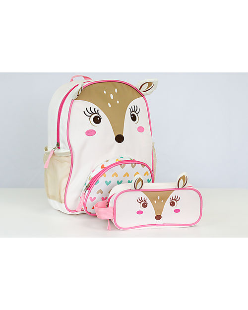 Zoocchini Kids Everyday Backpack - Fiona the Fawn - 26 x 33 x 10 cm Kindergarten Backpacks