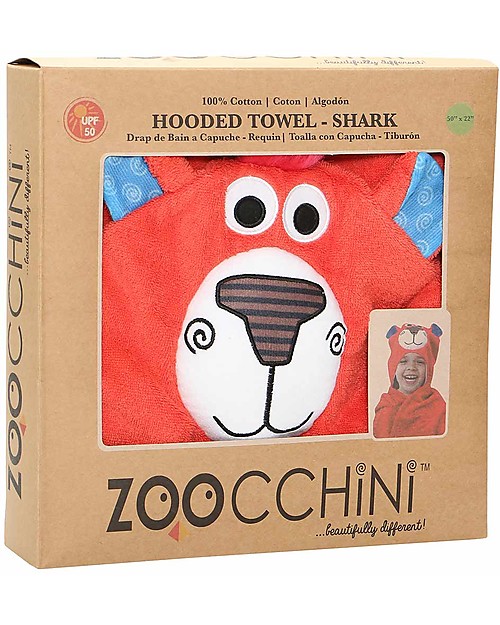 Zoocchini Kids Hooded Towel - Bear - 100% cotton Towels And Flannels