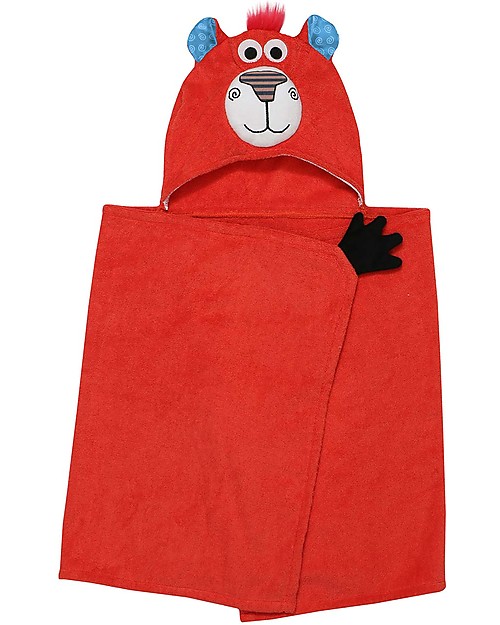 Zoocchini Kids Hooded Towel - Bear - 100% cotton Towels And Flannels
