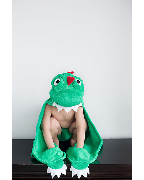 Zoocchini Kids Hooded Towel, Devin the Dinosaur - 100% cotton Towels And Flannels