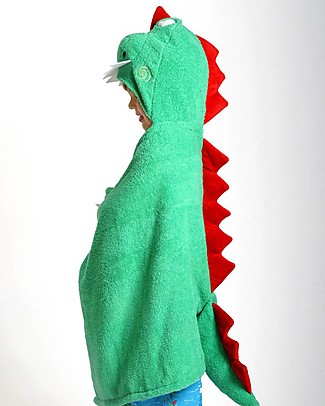 Zoocchini Kids Hooded Towel, Devin the Dinosaur - 100% cotton Towels And Flannels