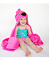 Zoocchini Kids Hooded Towel, Franny the Flamingo - 100% cotton Towels And Flannels