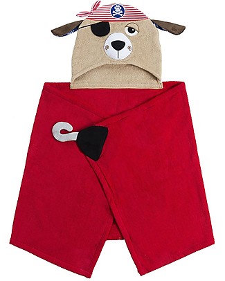 Zoocchini Kids Hooded Towel, Pedro the Pirate - 100% cotton Towels And Flannels