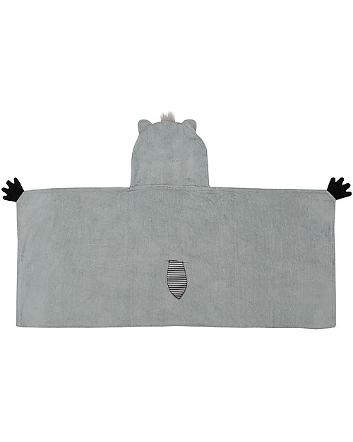 Zoocchini Kids Hooded Towel - Raccoon - 100% cotton Towels And Flannels