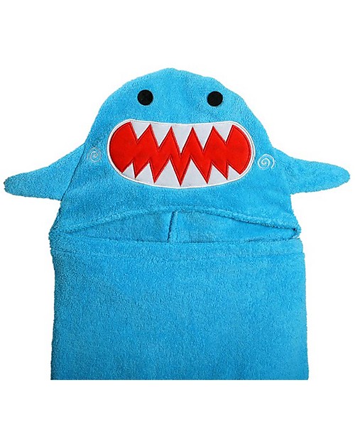 Zoocchini Kids Hooded Towel, Sherman the Shark - 100% cotton Towels And Flannels