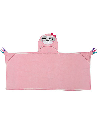 Zoocchini Kids Hooded Towel - Sloth - 100% cotton Towels And Flannels