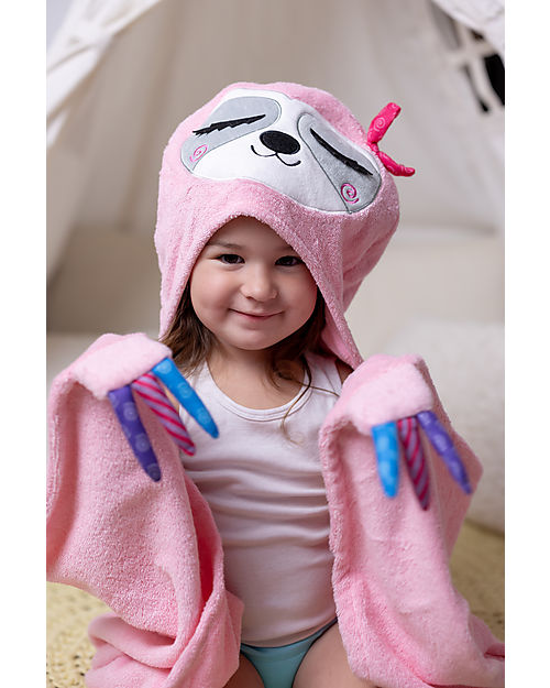 Zoocchini Kids Hooded Towel - Sloth - 100% cotton Towels And Flannels