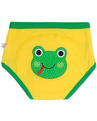 Zoocchini Padded Training Pants, Flippy the Frog - 100% Organic Cotton Training Pants