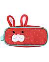 Zoocchini Printed Pencil Case for School with Zip Closure - Bunny Pencil Cases