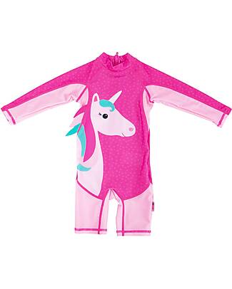 Zoocchini Rashguard One Piece Swimsuit - Una the Unicorn - UPF 50+ Uv-Safe T-shirt