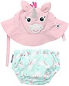 Zoocchini Swim Diaper & Sun Hat Set - Allie the Alicorn - UPF 50+ Swim Diaper