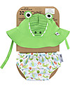 Zoocchini Swim Diaper & Sun Hat Set - Alligator - UPF 50+ Swim Diaper