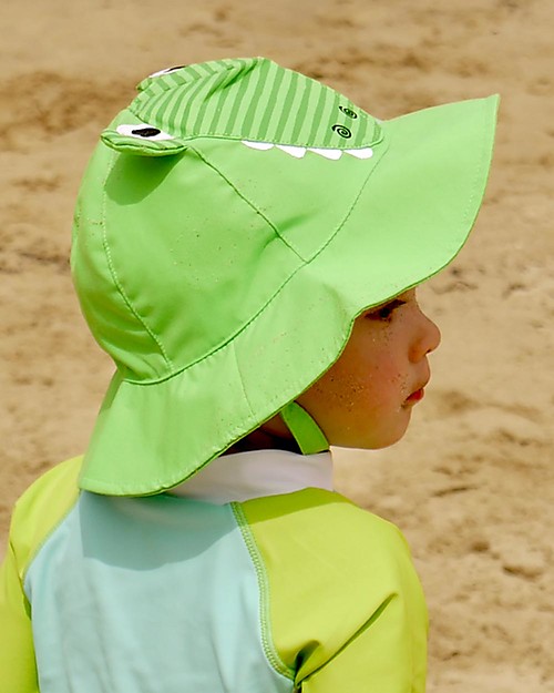 Zoocchini Swim Diaper & Sun Hat Set - Alligator - UPF 50+ Swim Diaper