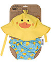 Zoocchini Swim Diaper & Sun Hat Set, Duck - UPF 50+ Swim Diaper
