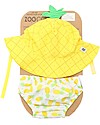 Zoocchini Swim Diaper & Sun Hat Set - Pineapple - UPF 50+ Swim Diaper