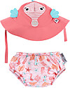 Zoocchini Swim Diaper & Sun Hat Set - Seahorse - UPF 50+ Swim Diaper