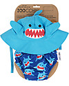 Zoocchini Swim Diaper & Sun Hat Set, Shark - UPF 50+ Swim Diaper