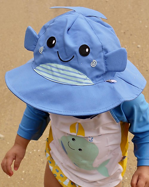 Zoocchini Swim Diaper & Sun Hat Set - Whale - UPF 50+ Swim Diaper