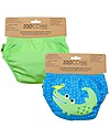 Zoocchini Swim Diaper - Aidan the Alligator - Set of 2 Swim Diaper