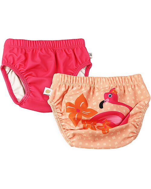 Zoocchini Swim Diaper - Franny the Flamingo - Set of 2 Swim Diaper