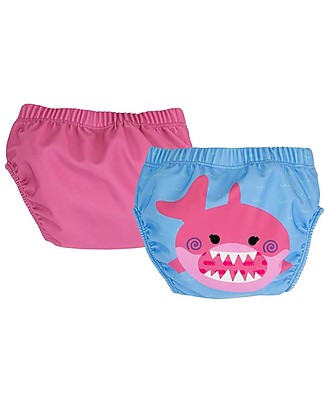 Zoocchini Swim Diaper - Shark - Set of 2 unisex (bambini)