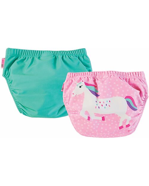 Zoocchini Swim Diaper - Una the Unicorn - Set of 2 Swim Diaper