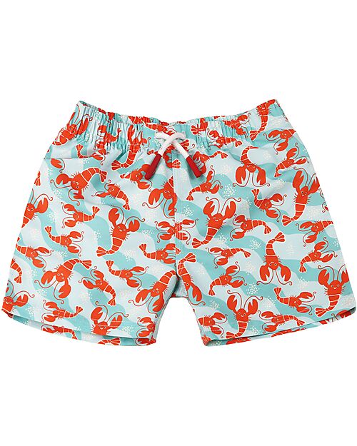 Zoocchini Swim Shorts - Breathable Fabric - Logan l'Aragosta - UPF 50+ Swimming Trunks