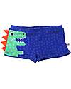 Zoocchini Swim Trunk - 3D Details - Devin the Dino - UPF 50+ Swimming Trunks
