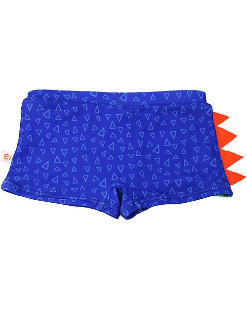 Zoocchini Swim Trunk - 3D Details - Devin the Dino - UPF 50+ Swimming Trunks