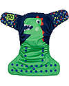 Zoocchini Washable, Pocket Diaper - Devin the Dinosaur - 2 Inserts Included - 3-16 kg Washable Nappies