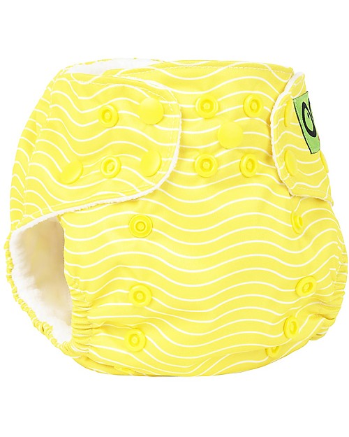 Zoocchini Washable, Pocket Diaper - Duck - 2 Inserts Included - 3-16 kg Washable Nappies