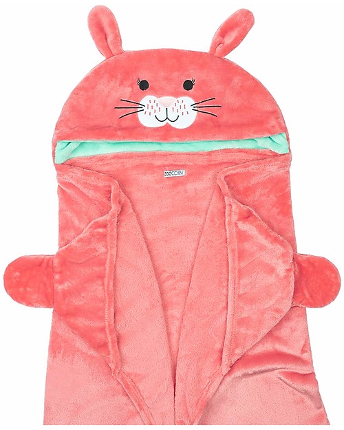Zoocchini Wearable Hooded Blanket - Bunny Muslin Swaddle
