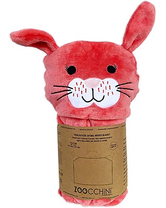 Zoocchini Wearable Hooded Blanket - Bunny Muslin Swaddle